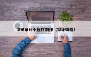 信阳淳安审计小程序制作（审计微信）
